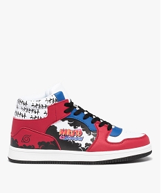 GEMO Baskets homme mid-cut à lacets – Naruto Multicolore