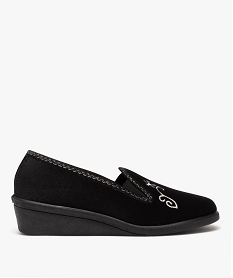 CHAUSSURE PLAT NOIR PANTOUFLE NOIR