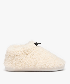 GEMO Chausson souple en sherpa femme beige standard