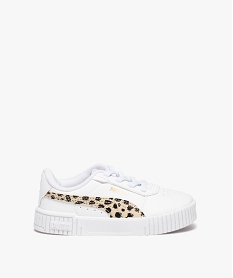 GEMO Baskets fille unies avec logo fantaisie - Puma blanc chine
