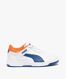 GEMO Baskets garçon à lacets élastiqués - Puma blanc chine