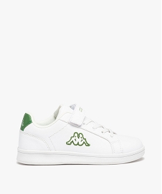 GEMO Baskets garçon à scratch et lacets élastiques - Kappa Blanc