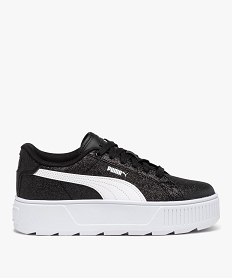 GEMO Baskets femme pailletées à semelle plateforme - Puma Noir