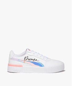 GEMO Baskets fille unies avec détail métallisé - Puma blanc chine
