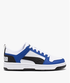 GEMO Baskets garçon tricolores à lacets - Puma blanc chine