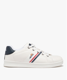 GEMO Baskets garçon style rétro avec bandes tricolores et à lacets - Ellesse blanc chine