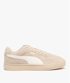 GEMO Baskets homme à lacets en suédine - Puma beige standard
