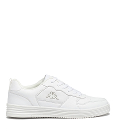 baskets homme unies a lacets - kappa blancJ066201_1