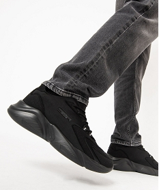 GEMO Basket de running en toile homme - Slazenger noir vif