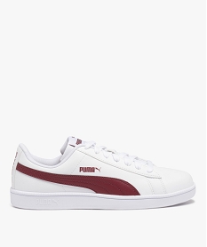 GEMO Baskets femme style rétro à bande contrastante - Puma Blanc