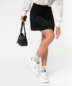 GEMO Baskets femme à semelle épaisse en mesh tissé - Kappa blanc chine