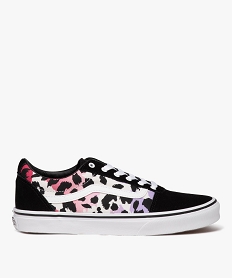 GEMO Baskets femme en toile à motif léopard coloré - Vans rose vif