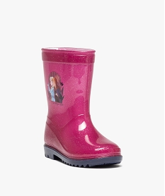 bottes de pluie fille a paillettes - reine des neiges violet bottes de pluiesJ074201_2