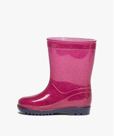 bottes de pluie fille a paillettes - reine des neiges violet bottes de pluiesJ074201_3