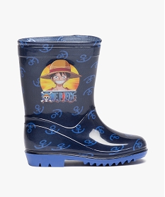 bottes de pluie garcon imprimees ancre marine - one piece bleuJ074801_1