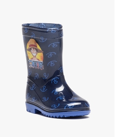 bottes de pluie garcon imprimees ancre marine - one piece bleuJ074801_2