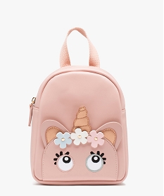 GEMO Sac à dos fantaisie à motif licorne fille rose standard