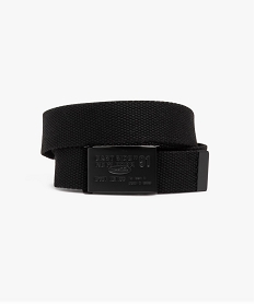 ceinture sangle avec boucle en metal grave garcon noirJ079801_1