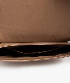 sac besace avec chaine decorative femme brun sacs bandouliereJ087001_3