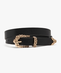 ceinture avec details fleuris en metal dore femme noirJ090301_1