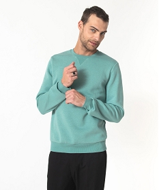 GEMO Sweat avec intérieur molletonné homme vert standard