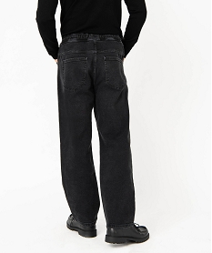 jean wide legs avec taille elastique homme noirJ095701_3