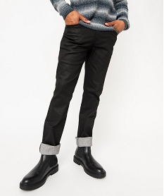 jean enduit coupe regular homme noir jeans regularJ095901_1