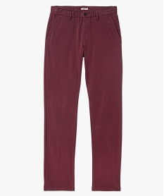 pantalon chino en coton stretch coupe slim homme violetJ098201_4