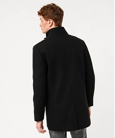 manteau mi-long avec col interieur amovible homme noirJ101201_3