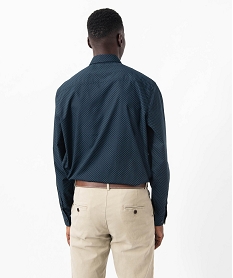 chemise manches longues a micro-motifs homme imprime chemise manches longuesJ102201_3