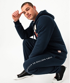 GEMO Pantalon de jogging en molleton douillet homme - Camps United vert chine