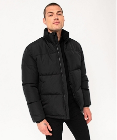 GEMO Blouson matelassé avec col montant homme Noir