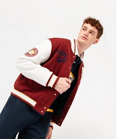 blouson bomber a manches contrastantes homme - camps united rougeJ104701_4