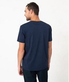 tee-shirt manches courtes imprime fantaisie homme - the simpsons bleuJ112601_3