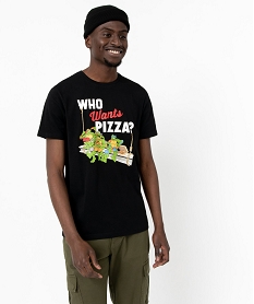 GEMO Tee-shirt à manches courtes à motif homme - Tortues Ninja noir standard
