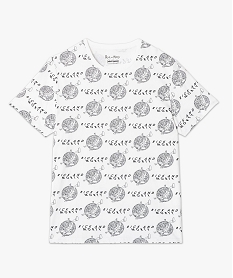 tee-shirt manches courtes imprime all over homme - rick morty blancJ113501_4