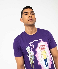 tee-shirt homme avec motif xxl – rick and morty violetJ113801_2