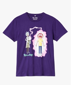 tee-shirt homme avec motif xxl – rick and morty violetJ113801_4