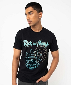 tee-shirt homme avec motif xxl - rick and morty noirJ113901_2