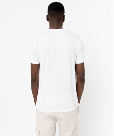 tee-shirt a manches courtes a motif homme - one piece blancJ114501_3