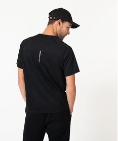 tee-shirt manches courtes en mesh respirant homme noir tee-shirtsJ115201_3