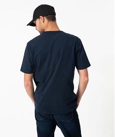 tee-shirt a manches courtes avec poche poitrine homme bleuJ116001_3