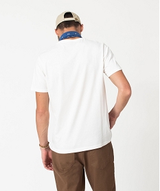 tee-shirt manches courtes imprime fantaisie homme blancJ116101_4