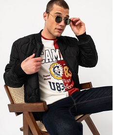 GEMO Tee-shirt manches courtes bicolore homme - Camps United rouge standard