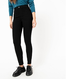 jegging taille haute uni femme noir leggings et jeggingsJ117501_1