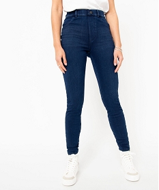 GEMO Jegging taille haute délavé femme Gris