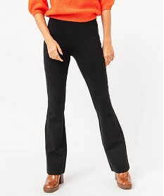 GEMO Leggings coupe flare avec surpiqûres sur les hanches femme noir standard