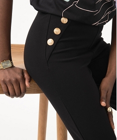 leggings avec boutons sur les hanches femme noirJ118201_2