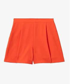 short a plis avec taille elastique femme orangeJ118901_4