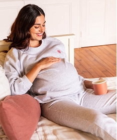 GEMO Sweat femme spécial maternité Gris